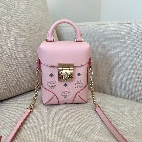mcm mini top handle crossbody